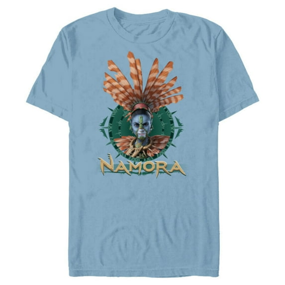 Marvel Black Panther: Wakanda Forever Namora Atlantis Face - Short Sleeve Blended T-Shirt for Adults - Customized-Ocean Blue