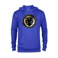 thumbnail image 1 of Marvel Black Panther: Wakanda Forever New Panther Mask Gold - Pullover Hoodie for Adults - Customized-Royal, 1 of 5