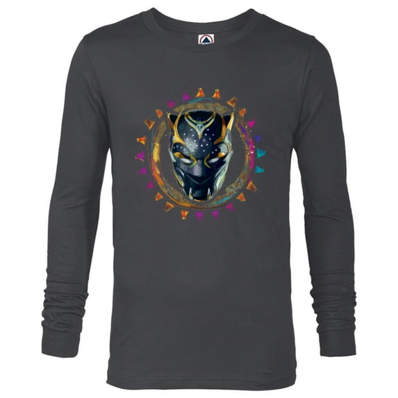 Marvel Black Panther: Wakanda Forever New Panther Mask Sun - Long Sleeve T-Shirt for Men - Customized-Charcoal Heather