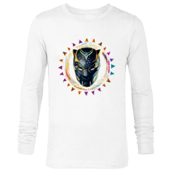 Marvel Black Panther: Wakanda Forever New Panther Mask Sun - Long Sleeve T-Shirt for Men - Customized-White