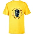 thumbnail image 1 of Marvel Black Panther: Wakanda Forever New Panther Mask Sun - Short Sleeve T-Shirt for Kids - Customized-Yellow, 1 of 5