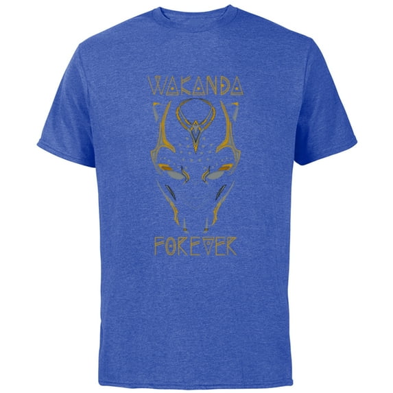 Marvel Black Panther: Wakanda Forever New Panther’s Mask - Short Sleeve Cotton T-Shirt for Adults - Customized-Royal Heather