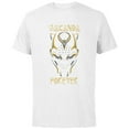 thumbnail image 1 of Marvel Black Panther: Wakanda Forever New Panther’s Mask - Short Sleeve Cotton T-Shirt for Adults - Customized-White, 1 of 5