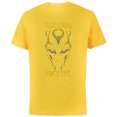thumbnail image 1 of Marvel Black Panther: Wakanda Forever New Panther’s Mask - Short Sleeve Cotton T-Shirt for Adults - Customized-Yellow, 1 of 5