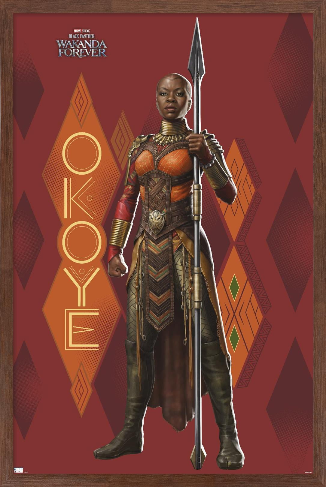 Marvel Black Panther: Wakanda Forever - Okoye Wall Poster, 22.375" x 34" Framed