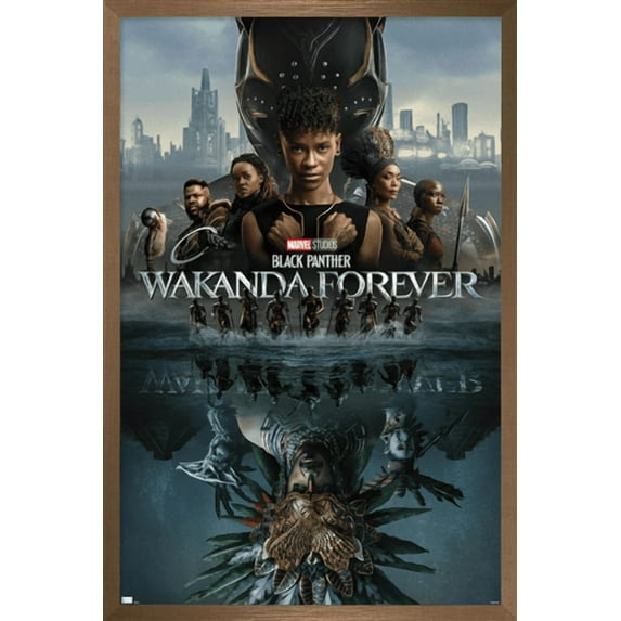 Marvel Black Panther: Wakanda Forever - One Sheet Wall Poster, 22.375" x 34" Framed