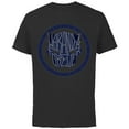 thumbnail image 1 of Marvel Black Panther: Wakanda Forever Panther Mask Icon - Short Sleeve Cotton T-Shirt for Adults - Customized-Black, 1 of 5