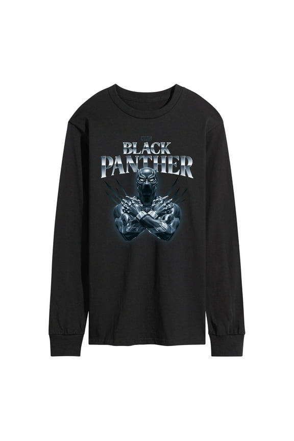 Black Panther - Wakanda Forever Pose - Men's Long Sleeve Graphic T-Shirt