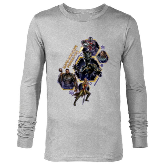 Marvel Black Panther: Wakanda Forever Protectors of Wakanda - Long Sleeve T-Shirt for Men - Customized-Athletic Heather