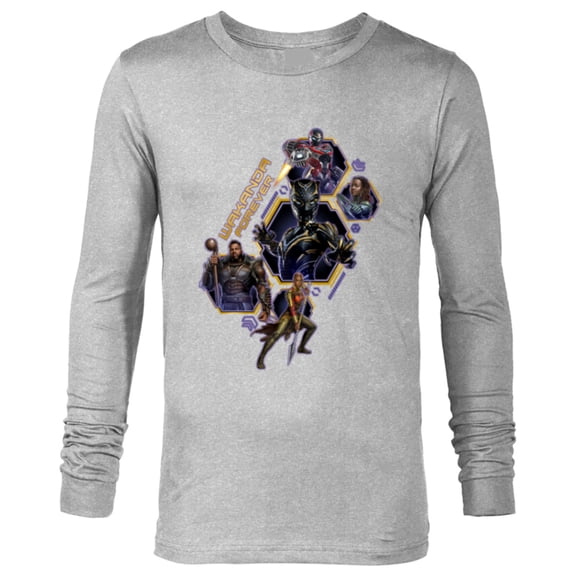 Marvel Black Panther: Wakanda Forever Protectors of Wakanda - Long Sleeve T-Shirt for Men - Customized-Athletic Heather
