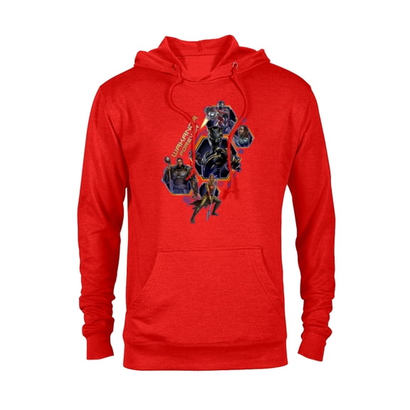 Marvel Black Panther: Wakanda Forever Protectors of Wakanda - Pullover Hoodie for Adults - Customized-Red