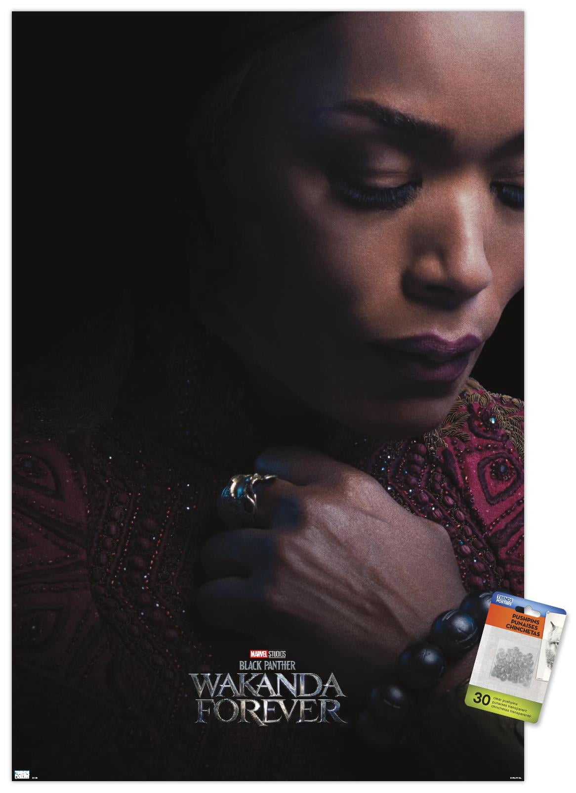 Marvel Black Panther: Wakanda Forever - Ramonda One Sheet Wall Poster with Pushpins, 22.375" x 34"