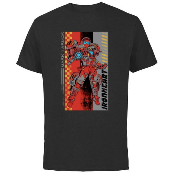 Marvel Black Panther: Wakanda Forever Riri Ironheart Mark 1 - Short Sleeve Cotton T-Shirt for Adults - Customized-Black
