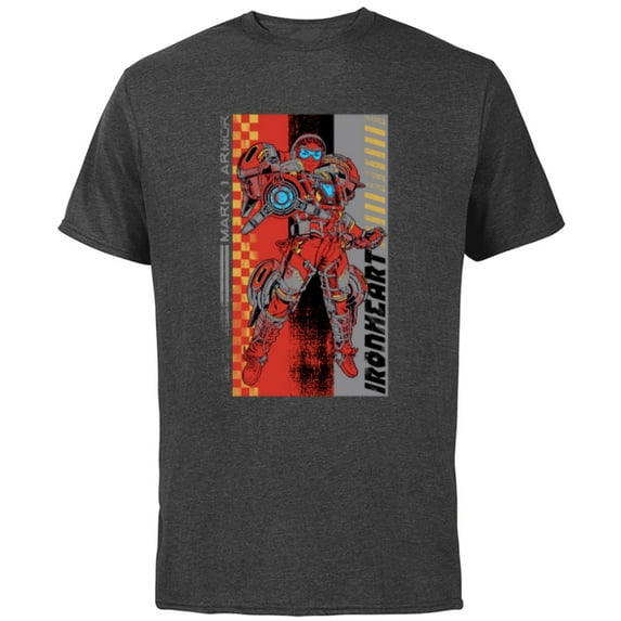 Marvel Black Panther: Wakanda Forever Riri Ironheart Mark 1 - Short Sleeve Cotton T-Shirt for Adults - Customized-Charcoal