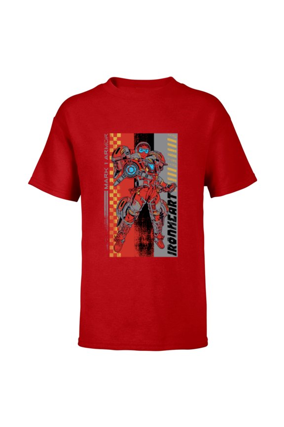 Black Panther: Wakanda Forever Riri Ironheart Mark 1 - Short Sleeve T-Shirt for Kids - Customized-Red