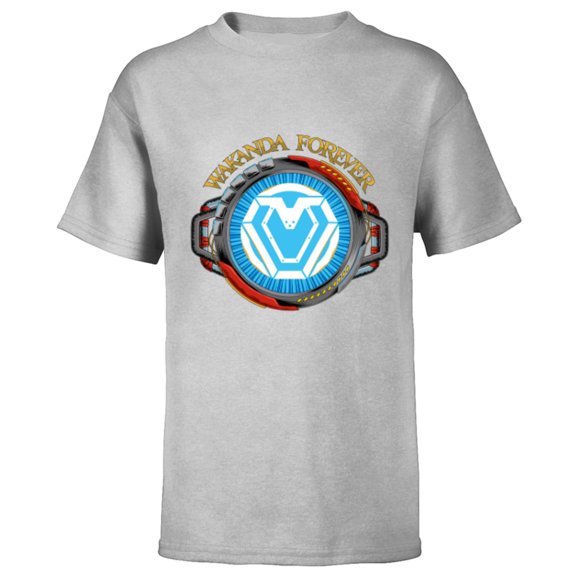 Marvel Black Panther: Wakanda Forever Riri Ironheart Reactor - Short Sleeve T-Shirt for Kids - Customized-Athletic Heather