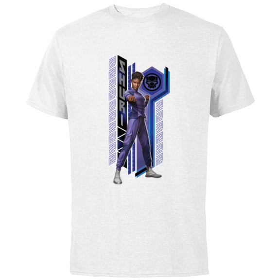 Marvel Black Panther: Wakanda Forever Shuri Fist Pose - Short Sleeve Cotton T-Shirt for Adults - Customized-White