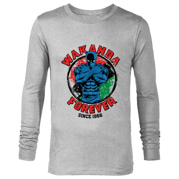 Marvel Black Panther Wakanda Forever Since 1966 - Long Sleeve T-Shirt for Men - Customized-Athletic Heather