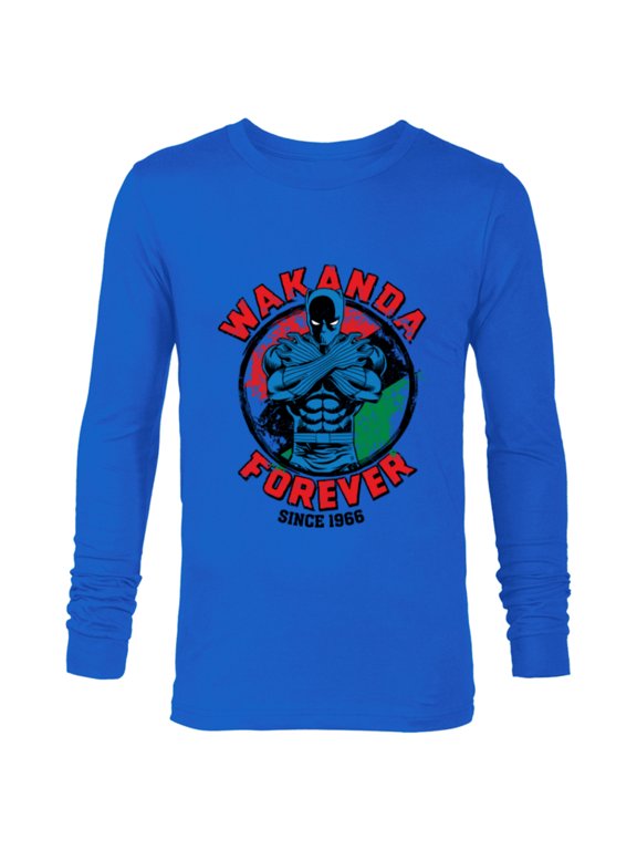 Black Panther Wakanda Forever Since 1966 - Long Sleeve T-Shirt for Men - Customized-Navy