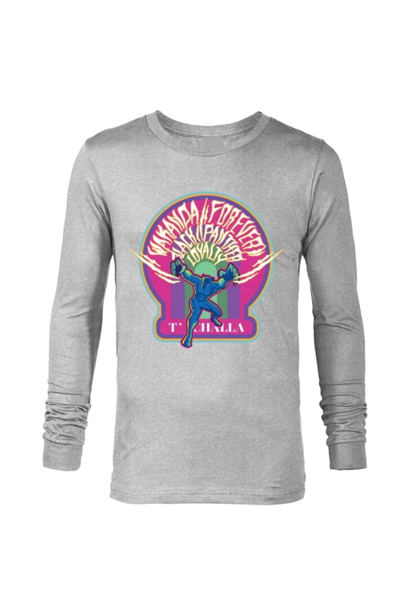 Black Panther Wakanda Forever T’Challa Loyalty Comic - Long Sleeve T-Shirt for Men - Customized-Athletic Heather