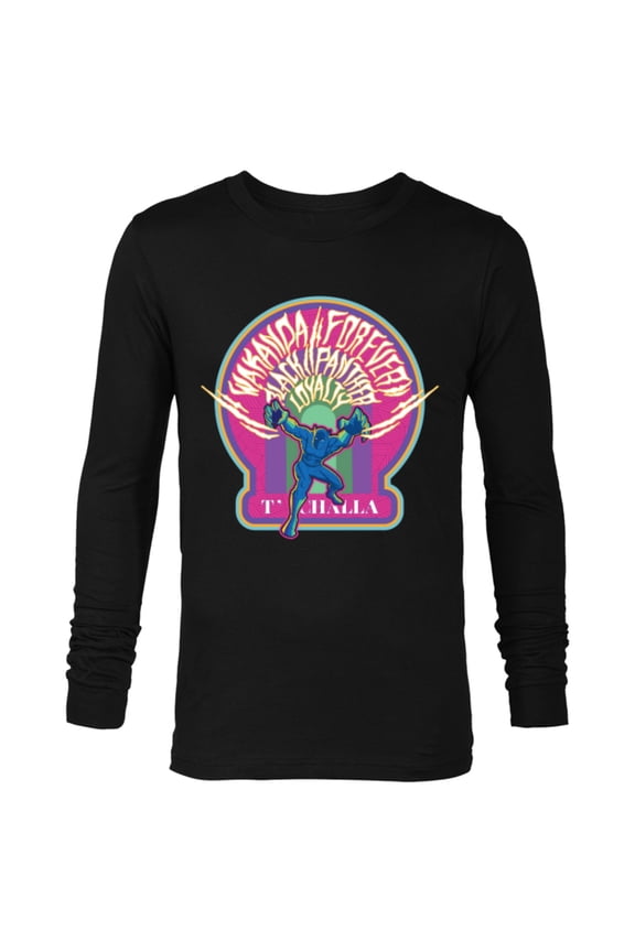 Black Panther Wakanda Forever T’Challa Loyalty Comic - Long Sleeve T-Shirt for Men - Customized-Black