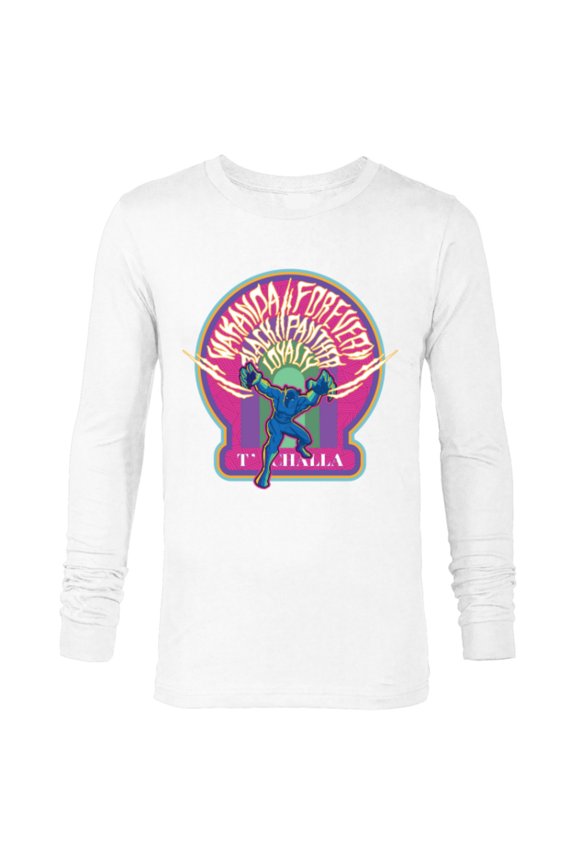 Black Panther Wakanda Forever T’Challa Loyalty Comic - Long Sleeve T-Shirt for Men - Customized-White