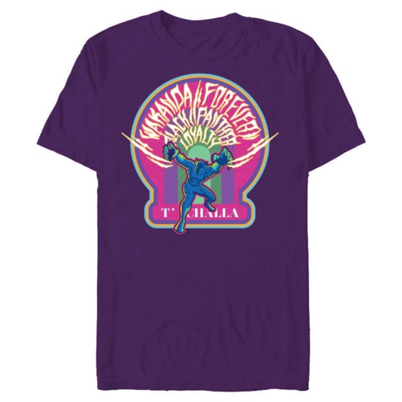 Marvel Black Panther Wakanda Forever T’Challa Loyalty Comic - Short Sleeve Blended T-Shirt for Adults - Customized-Purple