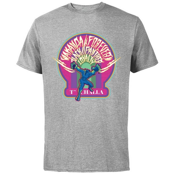 Marvel Black Panther Wakanda Forever T’Challa Loyalty Comic - Short Sleeve Cotton T-Shirt for Adults - Customized-Athletic Heather