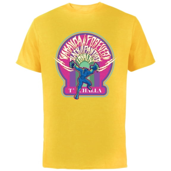 Marvel Black Panther Wakanda Forever T’Challa Loyalty Comic - Short Sleeve Cotton T-Shirt for Adults - Customized-Yellow