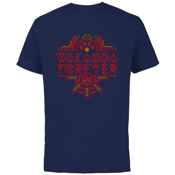 Marvel Black Panther: Wakanda Forever Talokan Title - Short Sleeve Cotton T-Shirt for Adults - Customized-Navy