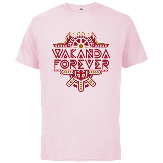 Marvel Black Panther: Wakanda Forever Talokan Title - Short Sleeve Cotton T-Shirt for Adults - Customized-Soft Pink