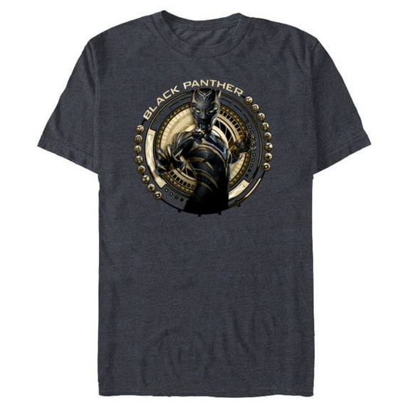 Marvel Black Panther: Wakanda Forever The Panther Lives - Short Sleeve Blended T-Shirt for Adults - Customized-Navy Heather