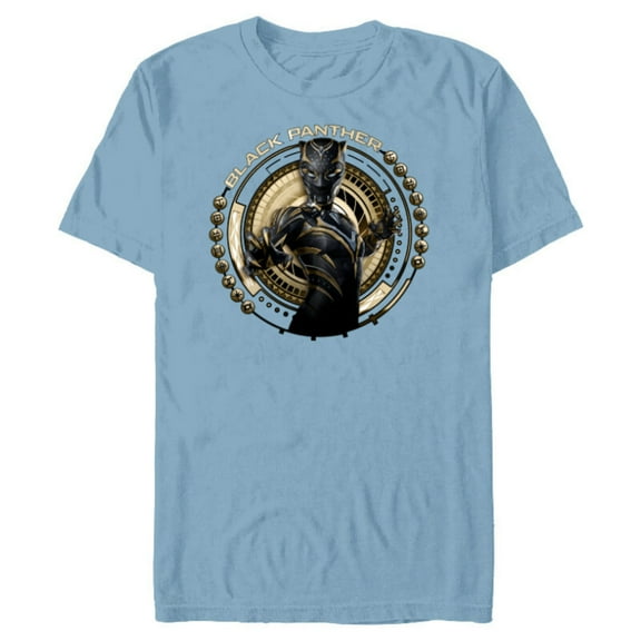Marvel Black Panther: Wakanda Forever The Panther Lives - Short Sleeve Blended T-Shirt for Adults - Customized-Ocean Blue