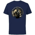 thumbnail image 1 of Marvel Black Panther: Wakanda Forever The Panther Lives - Short Sleeve Cotton T-Shirt for Adults - Customized-Navy, 1 of 5
