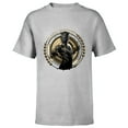 thumbnail image 1 of Marvel Black Panther: Wakanda Forever The Panther Lives - Short Sleeve T-Shirt for Kids - Customized-Athletic Heather, 1 of 5
