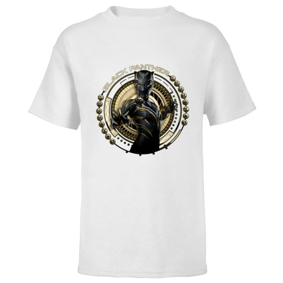 Marvel Black Panther: Wakanda Forever The Panther Lives - Short Sleeve T-Shirt for Kids - Customized-White