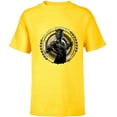 thumbnail image 1 of Marvel Black Panther: Wakanda Forever The Panther Lives - Short Sleeve T-Shirt for Kids - Customized-Yellow, 1 of 5