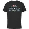 thumbnail image 1 of Marvel Black Panther: Wakanda Forever Theatrical Logo - Short Sleeve Cotton T-Shirt for Adults - Customized-Black, 1 of 5