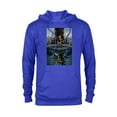 thumbnail image 1 of Marvel Black Panther: Wakanda Forever Two Worlds Reflection - Pullover Hoodie for Adults - Customized-Royal, 1 of 5