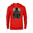 thumbnail image 1 of Marvel Black Panther: Wakanda Forever Two Worlds Reflection - Pullover Hoodie for Adults - Customized-Red, 1 of 5