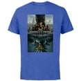thumbnail image 1 of Marvel Black Panther: Wakanda Forever Two Worlds Reflection - Short Sleeve Cotton T-Shirt for Adults - Customized-Royal Heather, 1 of 5