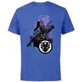 thumbnail image 1 of Marvel Black Panther Wakanda Tech Suit and Panther Mask Icon - Short Sleeve Cotton T-Shirt for Adults - Customized-Royal Heather, 1 of 5
