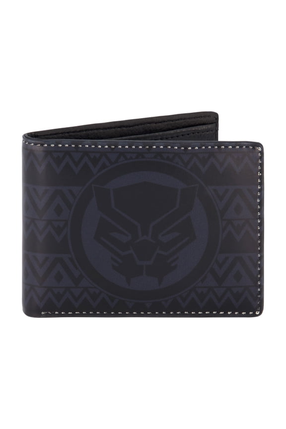 Marvel Black Panther Wallet, Slim Bifold Wallet with Decorative Tin Case for Men and Women, Multicolor