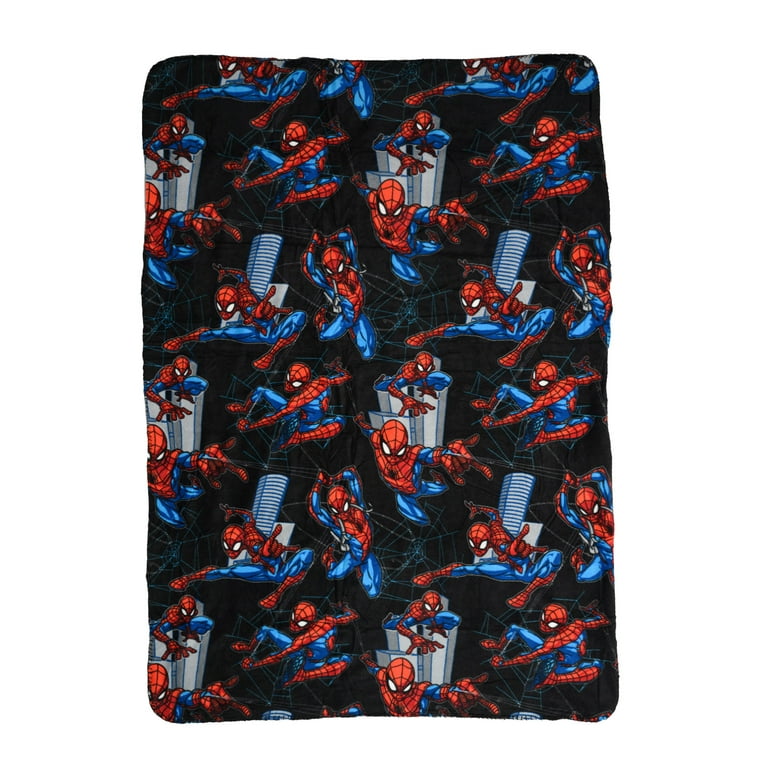 Black spiderman blanket hotsell