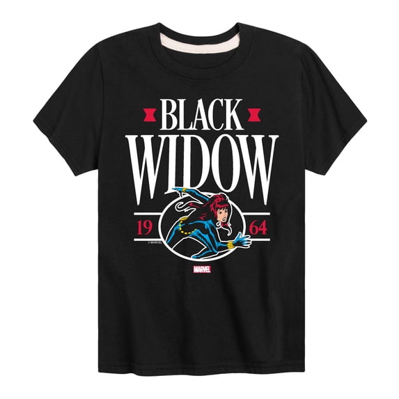 Marvel - Black Widow Collegiate - Toddler And Youth Short Sleeve Graphic T-Shirt