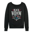 thumbnail image 1 of Marvel - Black Widow Collegiate - Women's French Terry Pullover Long Sleeve Shirt, 1 of 5