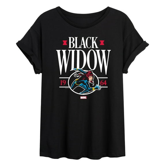 Marvel - Black Widow Collegiate - Women's Oversized Graphic T-Shirt