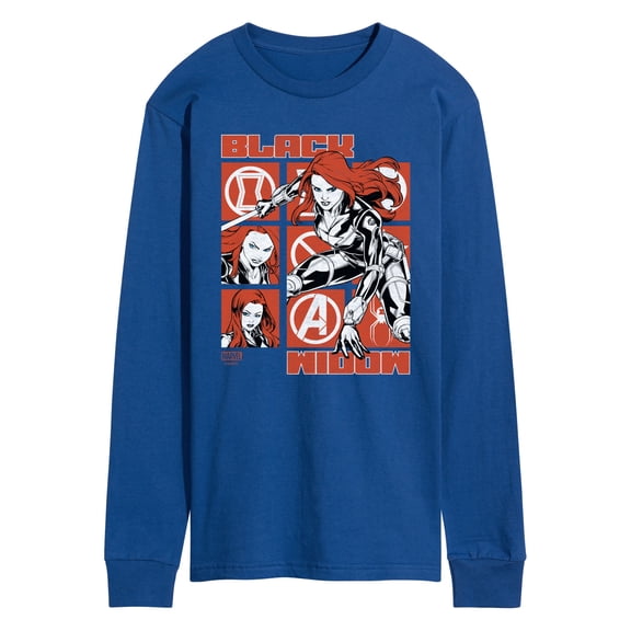 Marvel - Black Widow Grid - Men's Long Sleeve Graphic T-Shirt