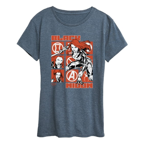 Marvel - Black Widow Grid - Women's Short Sleeve Graphic T-Shirt