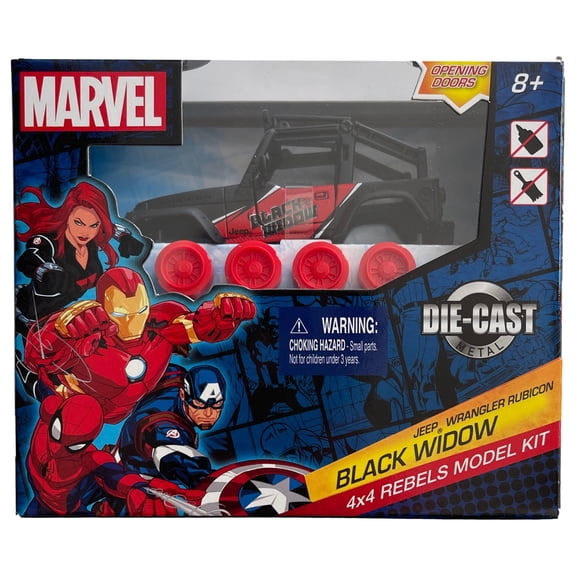 Marvel Black Widow Jeep Wrangler Rubicon 4x4 Vehicle Rebels Model Kit